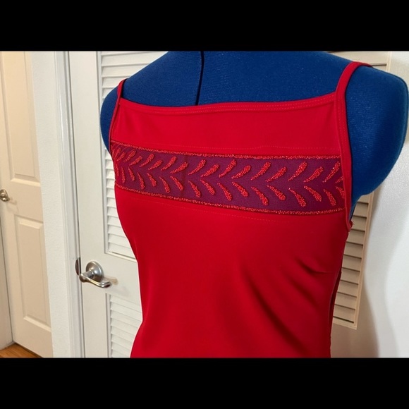 Vintage rampage red sparkle/beaded red formal dress - Picture 4 of 5